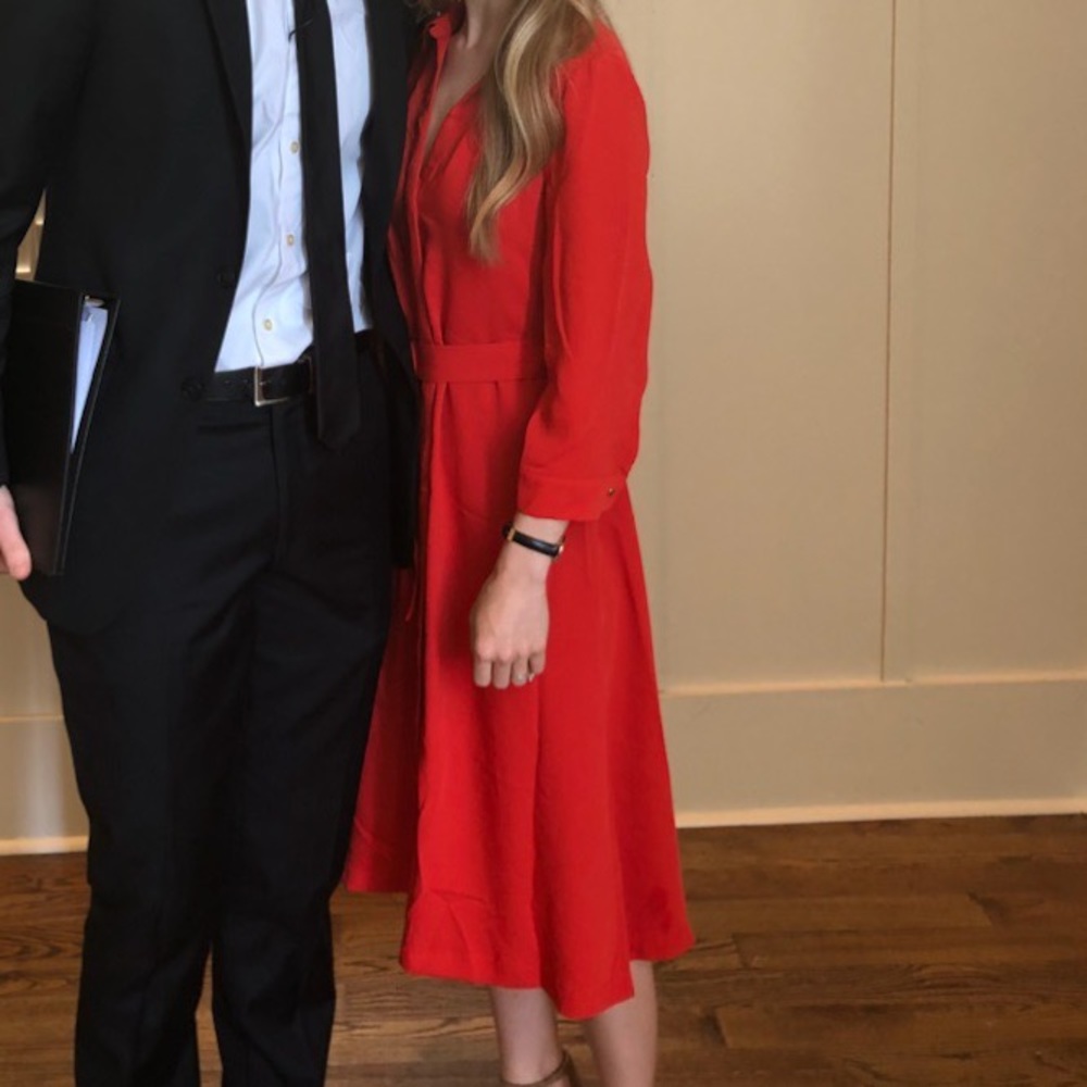 Gorgeous red H&M wrap dress size 2 - worn once